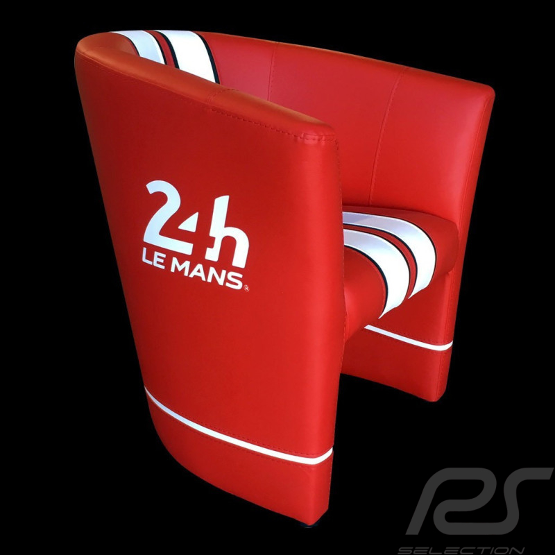 Fauteuil cabriolet Racing Inside 24H Le Mans Rouge / blanc