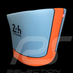 Fauteuil cabriolet Racing Inside 24H Le Mans bleu Racing team / orange