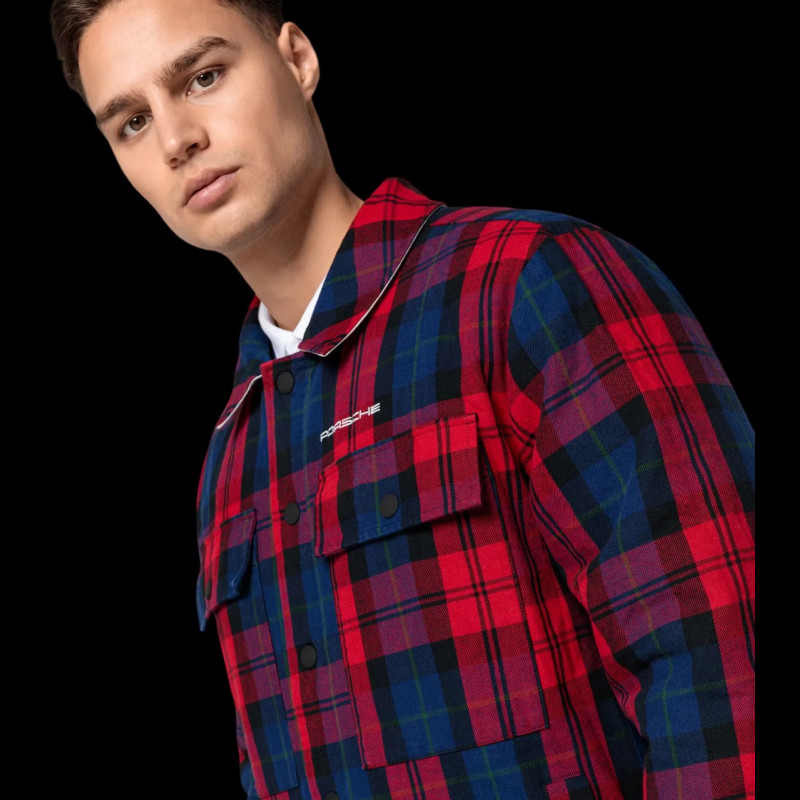 Porsche Jacket 911 Turbo n° 1 Reversible Tartan / Grey WAP350RTN1 - Man