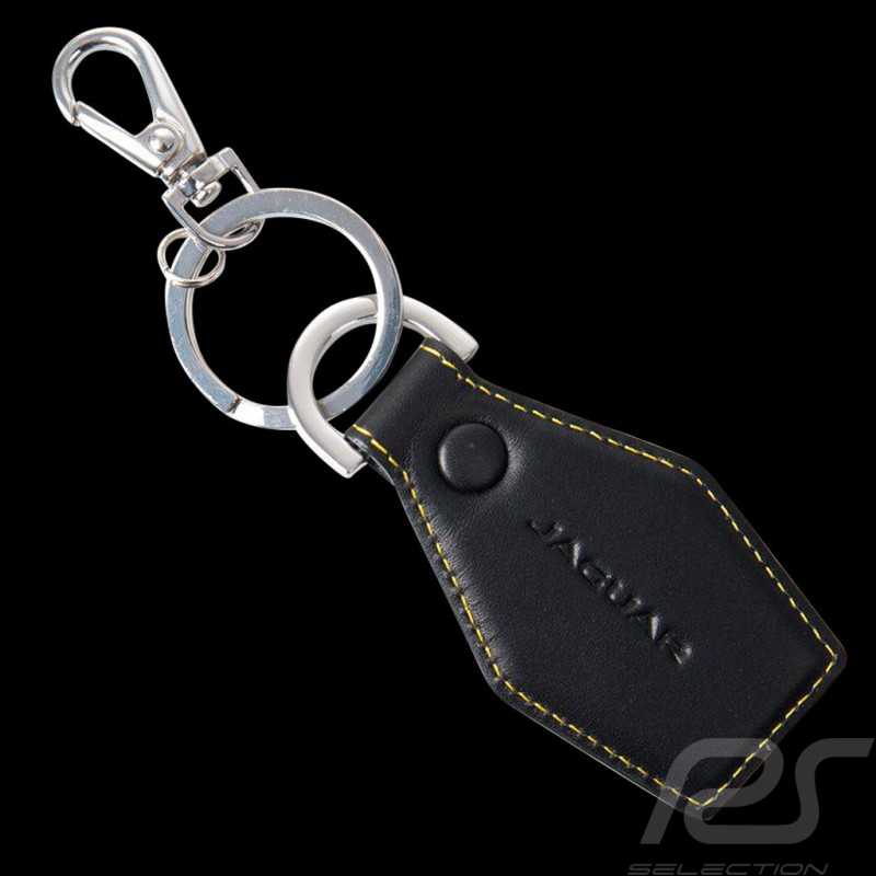 Jaguar Keychain Ultimate Leather Black / Yellow 50JDKR723BKA