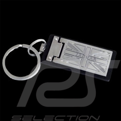 Jaguar Keychain Union Jack Brushed metal JHR1648