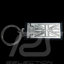 Jaguar Keychain Union Jack Brushed metal JHR1648