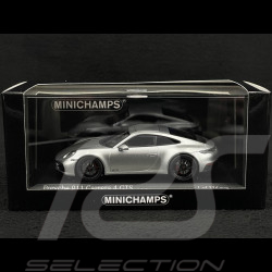 Porsche 911 Carrera 4 GTS Typ 992 2019 Silbergrau metallic 1/43 Minichamps 410063004