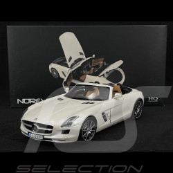 Mercedes-Benz SLS AMG Roadster 2011 Metallic White 1/18 Norev 183491