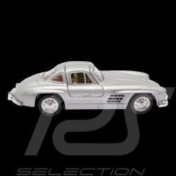 Mercedes-Benz 300 SL 1954 Gullwing Silver grey Pullback toy 1/38 Kinsmart B66057945