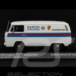 Volkswagen Combi T2 Transporter "Porsche Martini Racing" 1972 Blanc / Bandes Martini 1/43 Minichamps 943053067