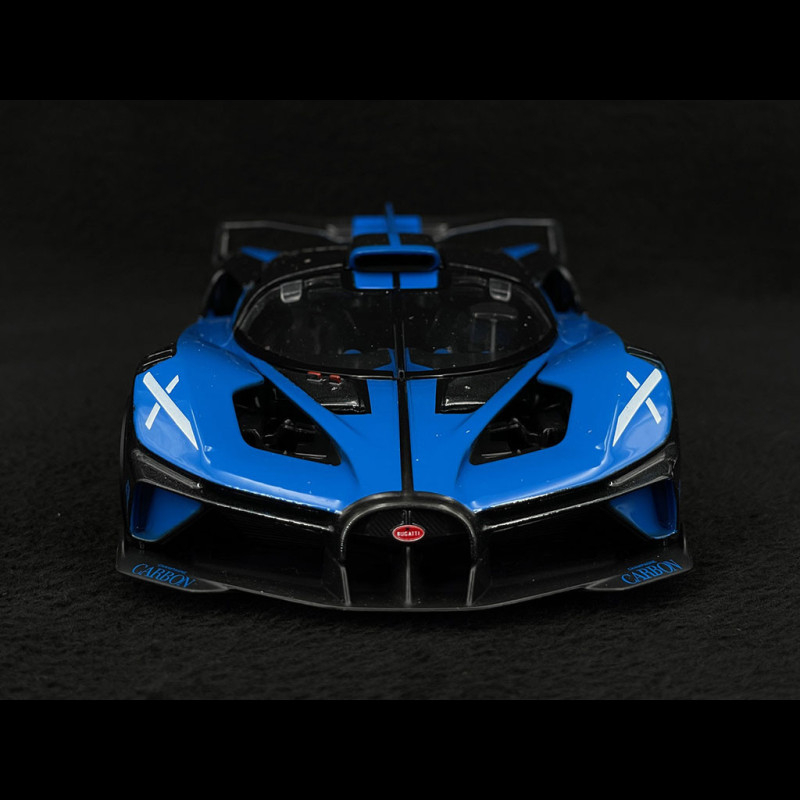 Joustra F - Voiture Futuriste Friction 1/24 - Bleu, Vitrage Opaque Noir - Bon état