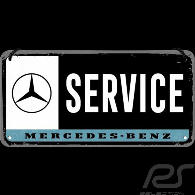 Plaque métal Mercedes-Benz Signe suspendu Service 10 x 20 B66058167