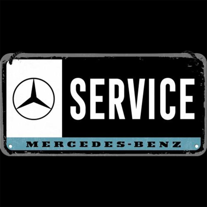 Mercedes-Benz Metal sign Service hanging sign 10 x 20 B66058167