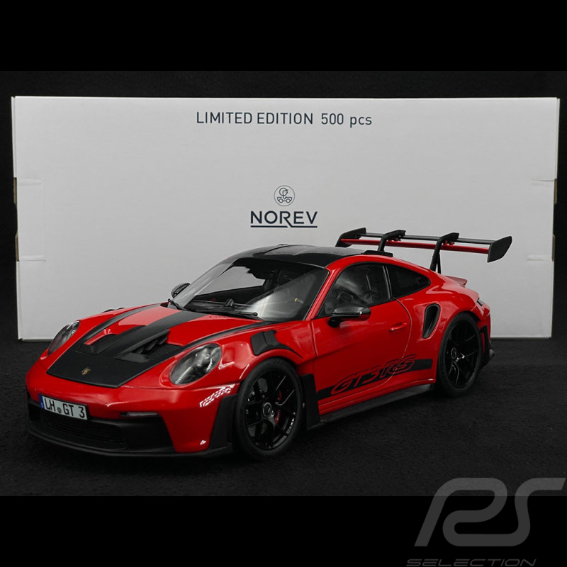 Porsche 911 GT3 RS Weissach Package Type 992 2022 Indischrot 1/18 Norev 187365