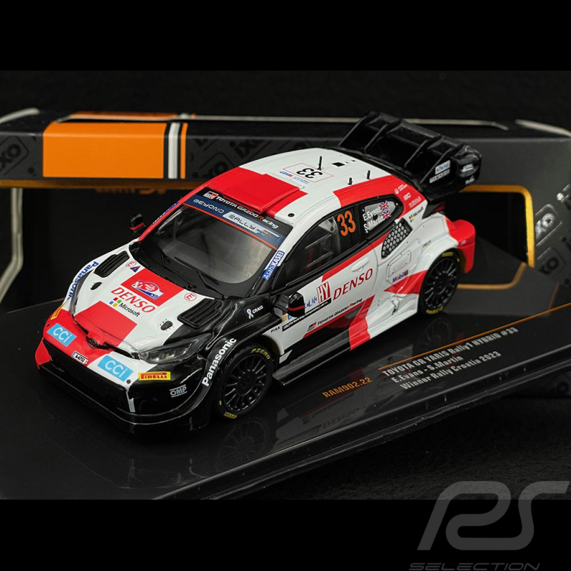 Toyota GR Yaris Rally1 Hybrid n° 33 Sieger WRC Rallye Kroatien 2023 Gazoo Racing 1/43 Ixo RAM902