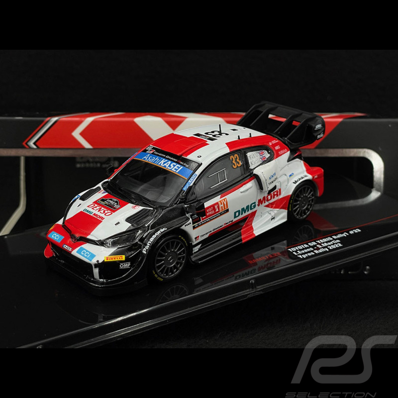 Toyota GR Yaris Rally1 Hybrid n° 33 2ème WRC Rallye d'Ypres 2022 Gazoo Racing 1/43 Ixo RAM873