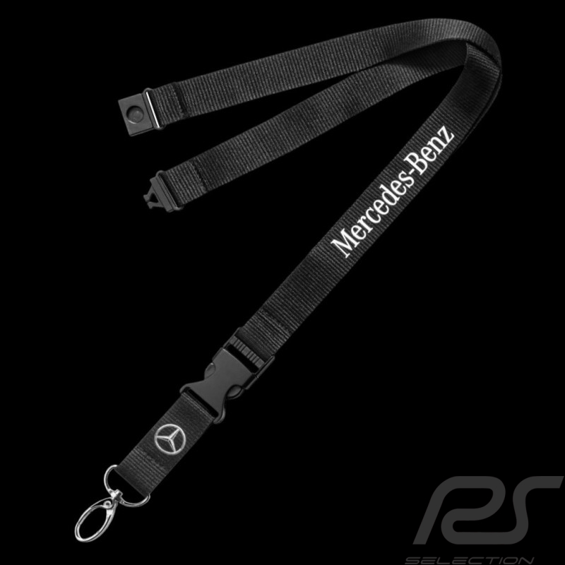 Mercedes-Benz Schlüsselanhänger Riemen Stern Schwarz B66058294