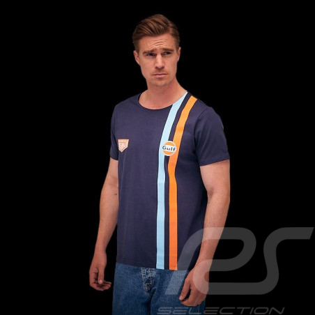 Camiseta Gulf Rayas Azul...