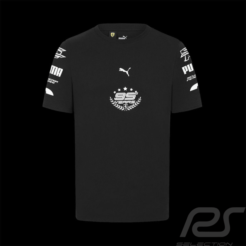 Ferrari T-shirt 95 Jahre F1 Team Leclerc Sainz Puma Schwarz 701228027-001