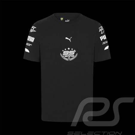 Ferrari T-shirt 95 Jahre F1 Team Leclerc Sainz Puma Schwarz 701228027-001
