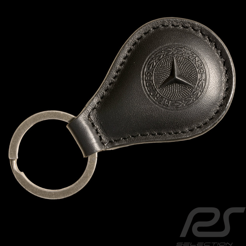 Mercedes-Benz Keyring Classic Drop-shaped Leather Black B66058306