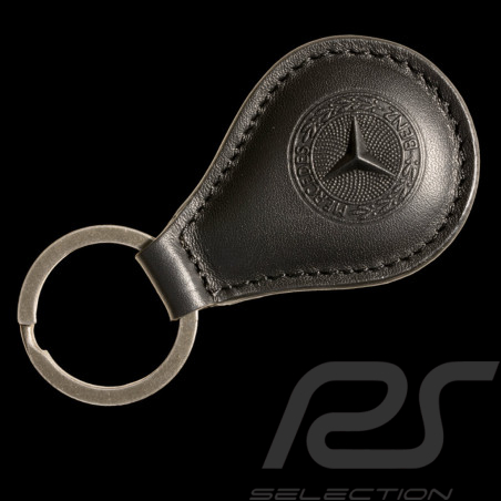 Mercedes-Benz Schlüsselanhänger Classic Tropfen Leder Schwarz B66058306