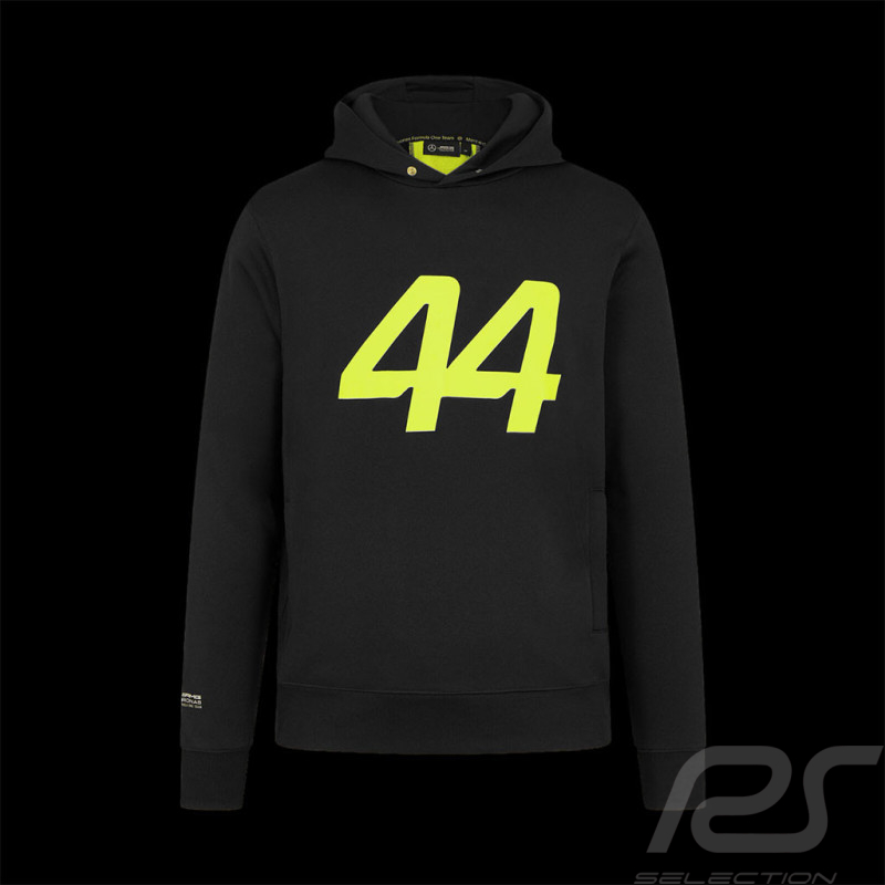 Mercedes Sweatshirt F1 n° 44 Lewis Hamilton Schwarz / Gelb 701227116-001