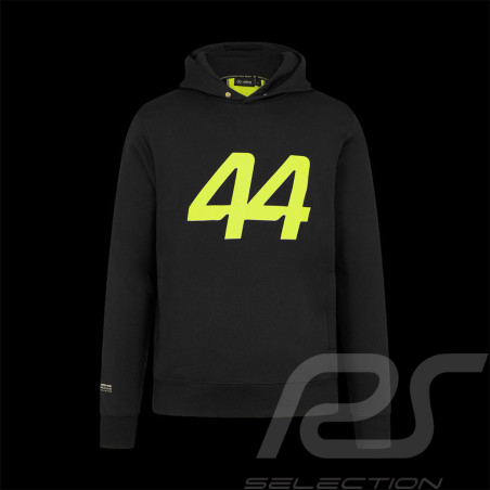 Mercedes Sweatshirt F1 n° 44 Lewis Hamilton Black / Yellow 701227116-001