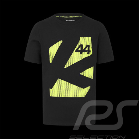 T-shirt Mercedes AMG F1 n° 44 Lewis Hamilton Noir / Jaune 701227121-001