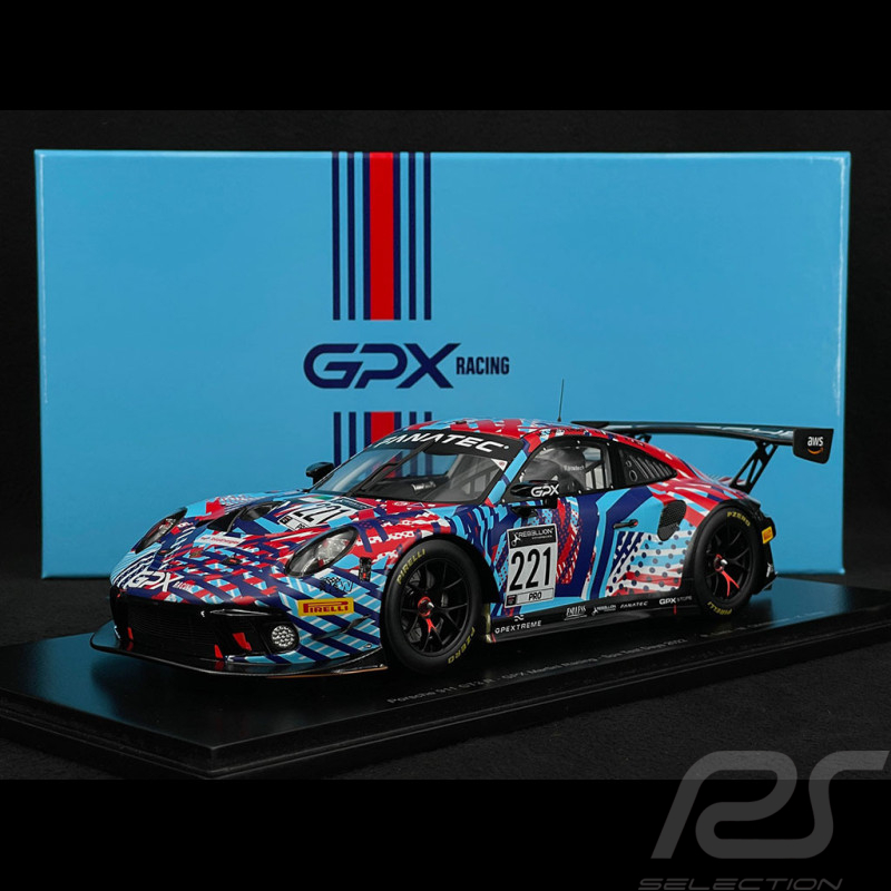 Porsche 911 GT3 R Type 992 n° 221 Spa Test Days 2022 GPX Martini Racing 1/18 Spark 18SP167