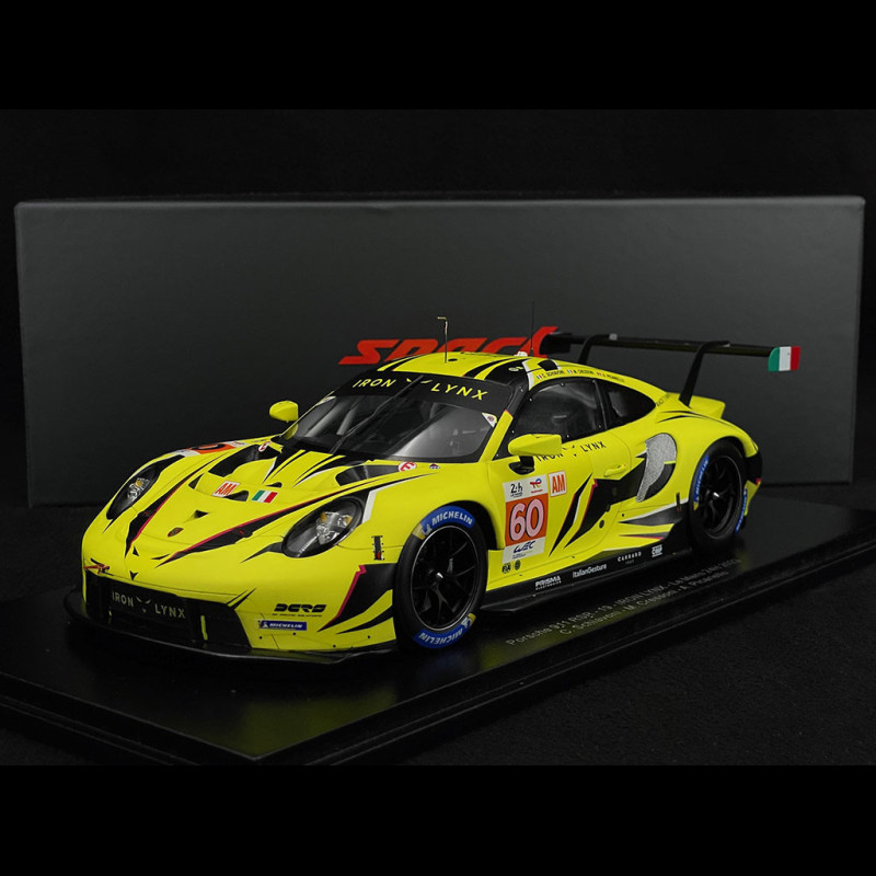 Porsche 911 RSR-19 Type 991 n° 60 Iron Lynx 24h Le Mans 2023 1/18 Spark ...