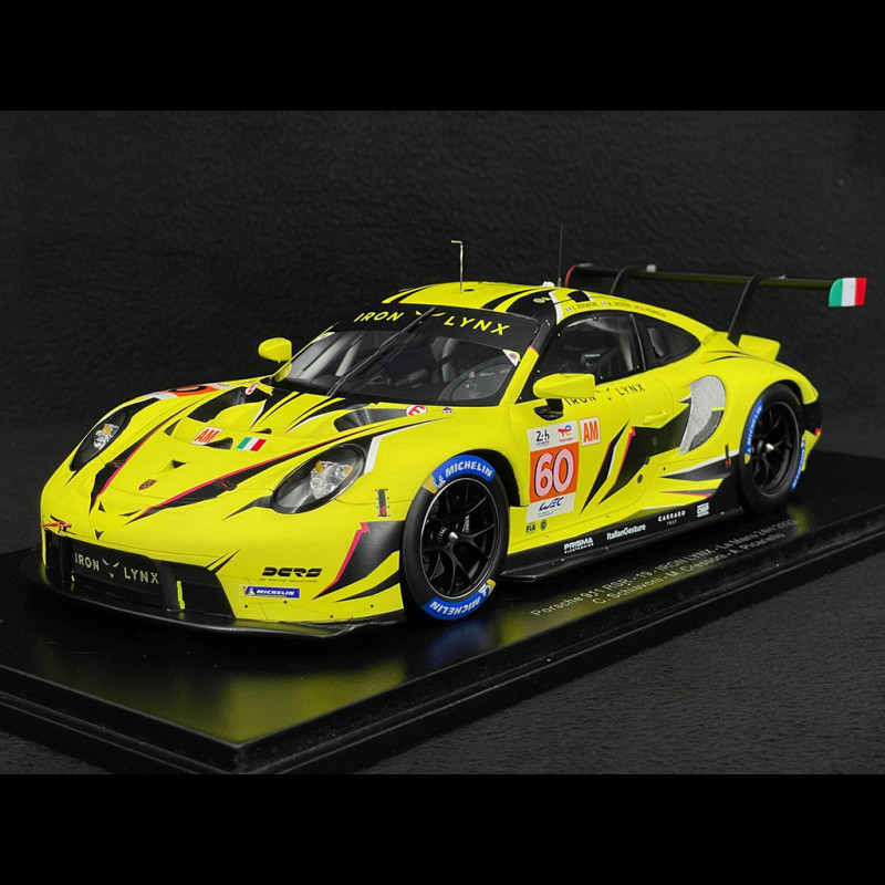 Porsche 911 RSR-19 Type 991 n° 60 Iron Lynx 24h Le Mans 2023 1/18 Spark ...