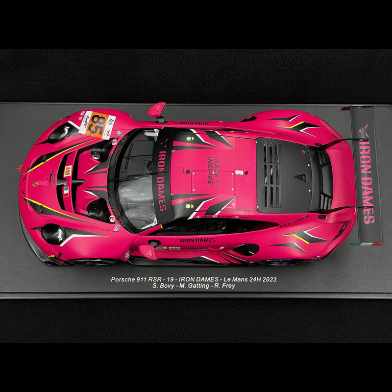 Porsche 911 RSR-19 Type 991 n° 85 Iron Dames 4th 24h Le Mans 2023