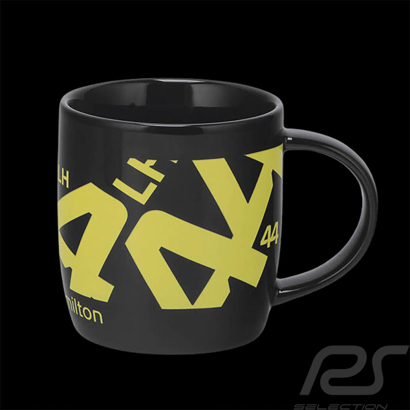 Tasse Mercedes AMG F1 n° 44 Lewis Hamilton Noir / Jaune 701227136-001