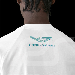 T-shirt Aston Martin F1 Team Alonso Stroll Blanc 701228837-003