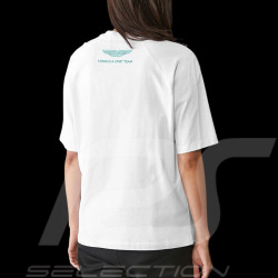 T-shirt Aston Martin F1 Team Alonso Stroll Blanc 701228837-003