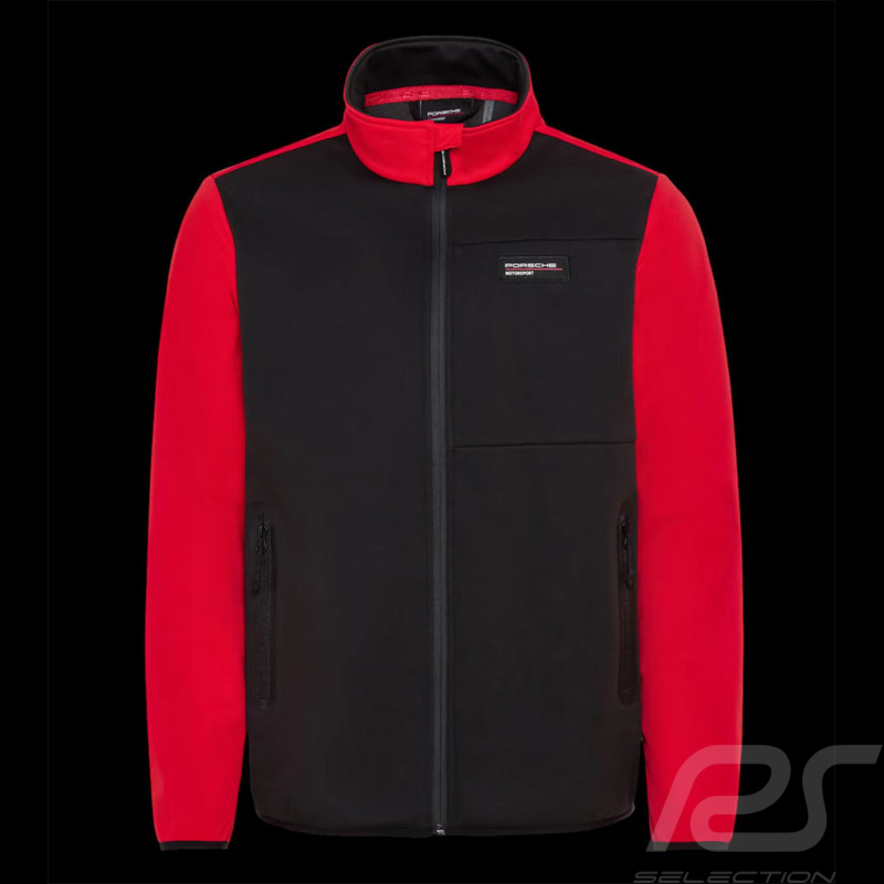 Porsche Jacke Motorsport 5 Softshell Schwarz / Rot WAP159RMSF - herren