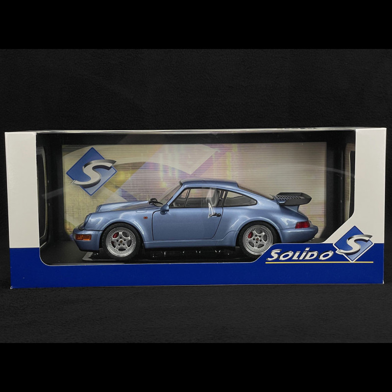 【品質保証人気】ソリド 1/18 ポルシェ 911 964 ターボ 1990 ブルー Solido 1:18 Porsche 911 (964) Turbo year 1990 electric blue S1803405 乗用車