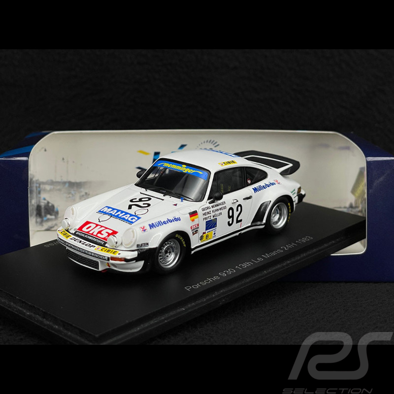Porsche 911 Turbo Type 930 n° 92 24h Le Mans 1983 1/43 Spark S9853