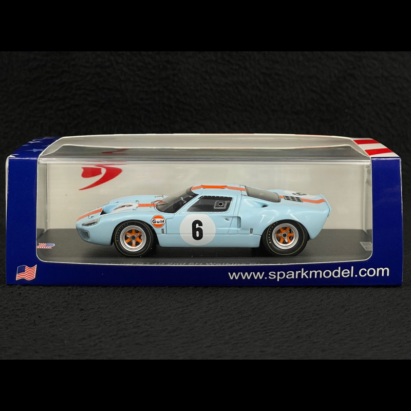 Ford GT40 n° 6 2nd 6h Watkins Glen 1968 1/43 Spark US254