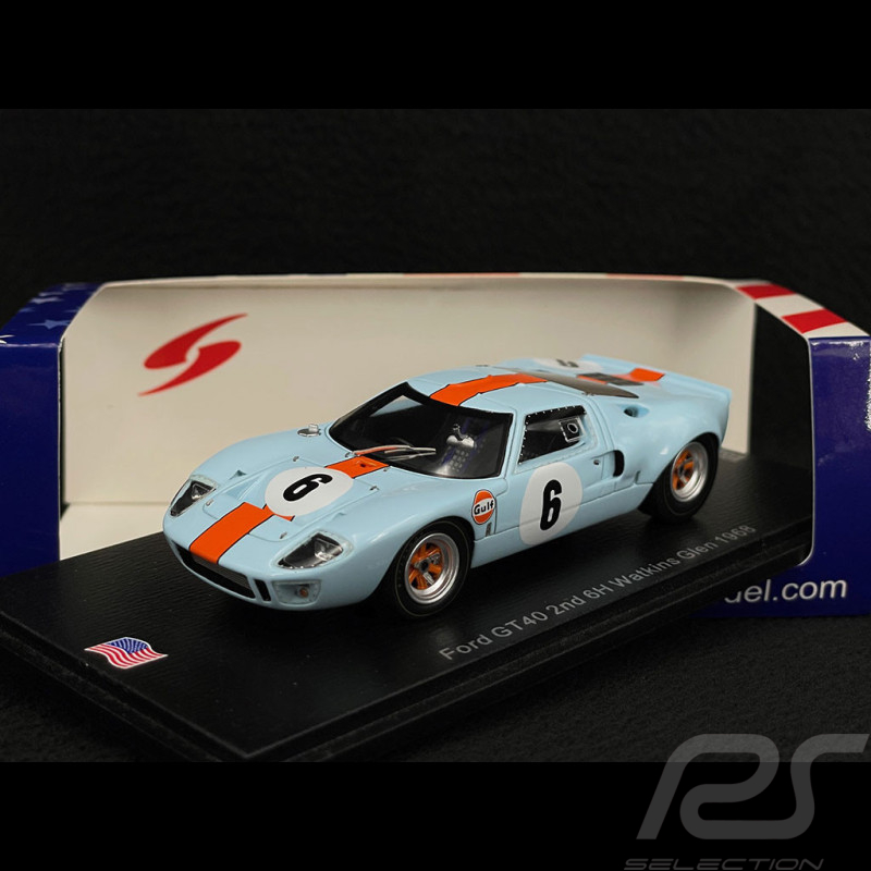 Ford GT40 n° 6 2ème 6h Watkins Glen 1968 1/43 Spark US254