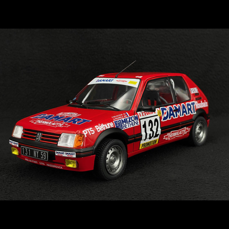 PEUGEOT 205 GTI 1.6 ROUGE RALLYE MONTE CARLO 1986 1/18