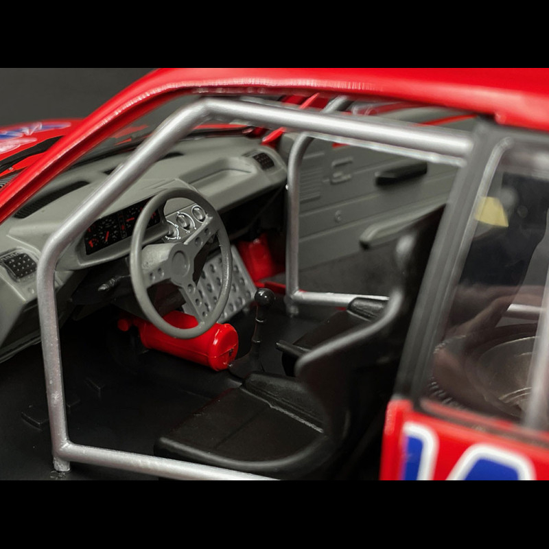 Miniature Solido 1/18 - Peugeot 205 GTI 1.6 - Rouge Rallye Monte-Carlo 1986