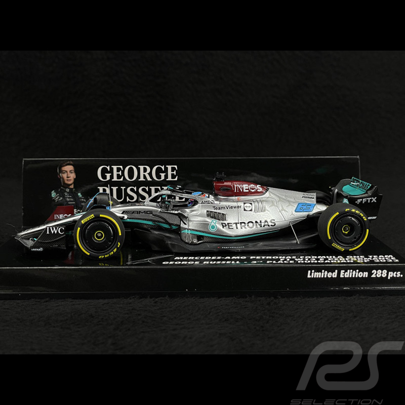 George Russell Mercedes-AMG Petronas W13 E n° 63 3ème GP Hongrie 2022 F1 1/43 Minichamps 417221363