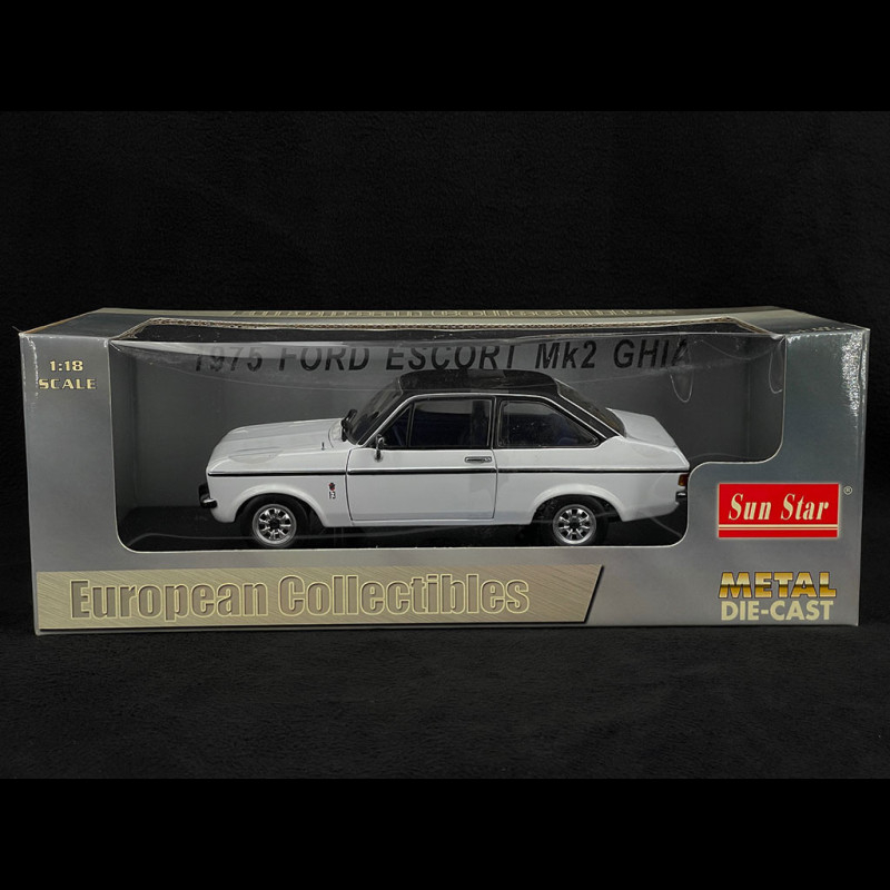 Ford Escort RS Turbo 1984 1:18 Sunstar Preto - 17 anos! Loja on-line de