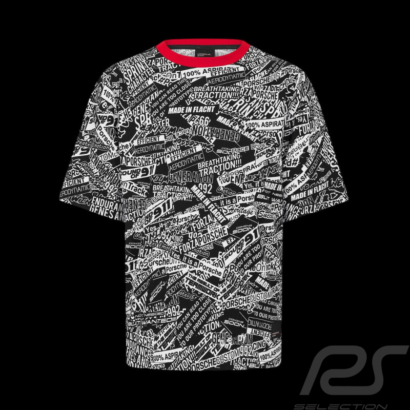Porsche T-Shirt Motorsport 5 Oversize Schwarz WAP167RMSF - Herren