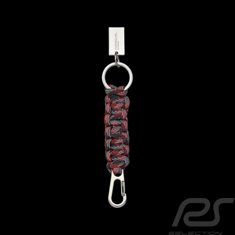Porsche Keyring Motorsport 5 Paracord Black / Red 701227727-001