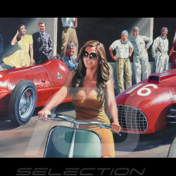 Banner "Gina al Gran Premio di Monza 1950" original design by Benjamin Freudenthal