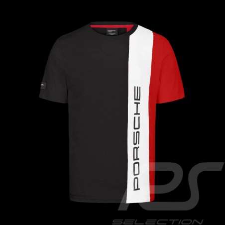 Porsche T-shirt Motorsport 5 Black / White / Red 701228632-002 - men