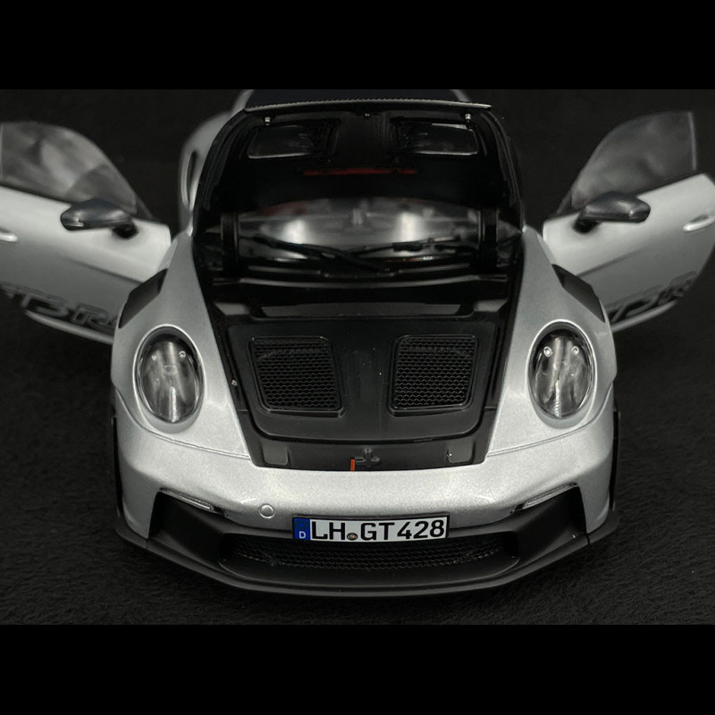 Porsche 718 Spyder RS Pack Weissach Argent GT Métallisé 2023 – NOREV 1/18 – Neuf