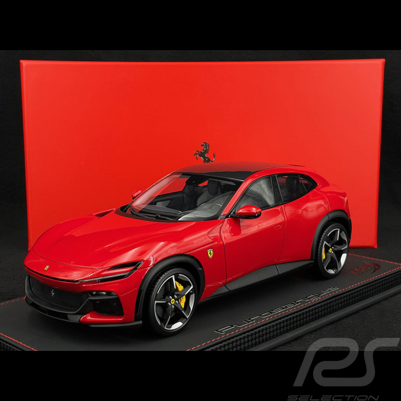 Ferrari Purosangue Carbondach 2023 Rosso Corsa 322 Rot / Schwarz 1/18 BBR P18219BCF