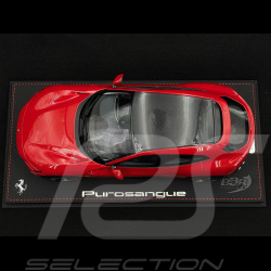 Ferrari Purosangue Toit Carbone 2023 Rouge Rosso Corsa 322 / Noir 1/18 BBR P18219BCF