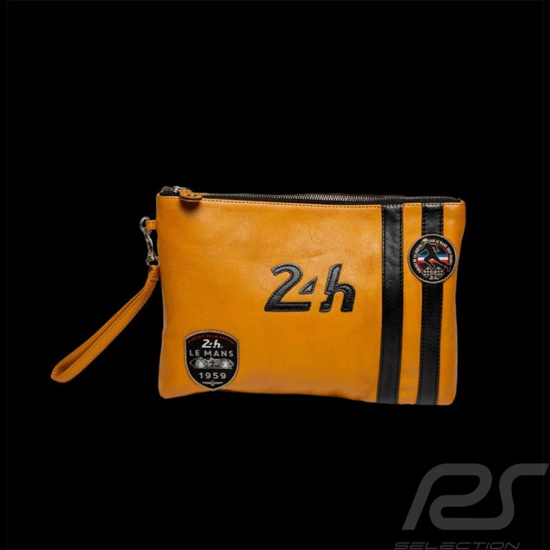 24h Le Mans Umhängetasche Gelb Leder - Paul 27268-2038