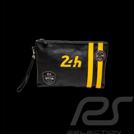 24h Le Mans Umhängetasche Schwarz Leder - Paul 27268-3046